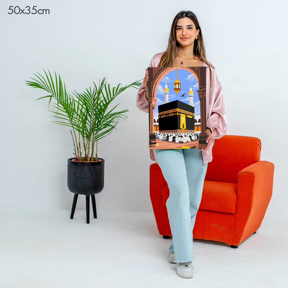 Holy Kaaba of Mecca - Paint By Numbers Kit