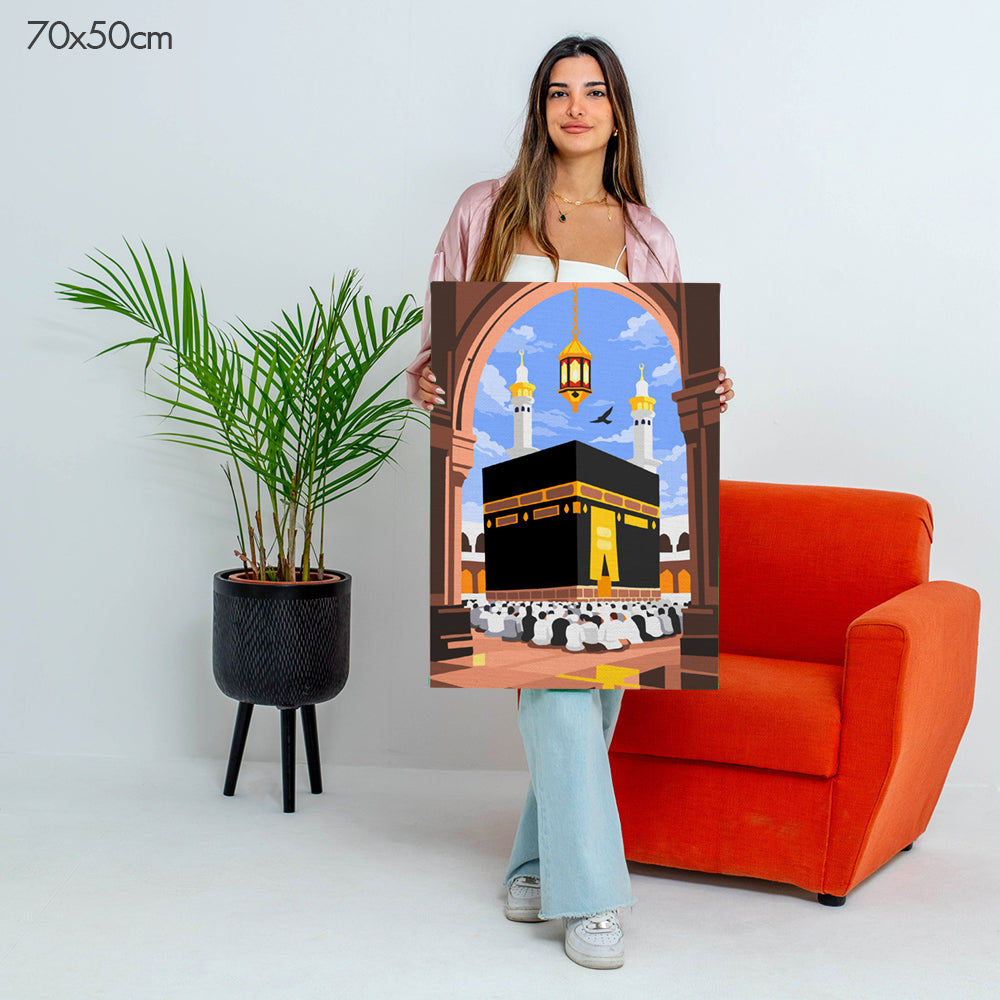 Holy Kaaba of Mecca - Paint By Numbers Kit