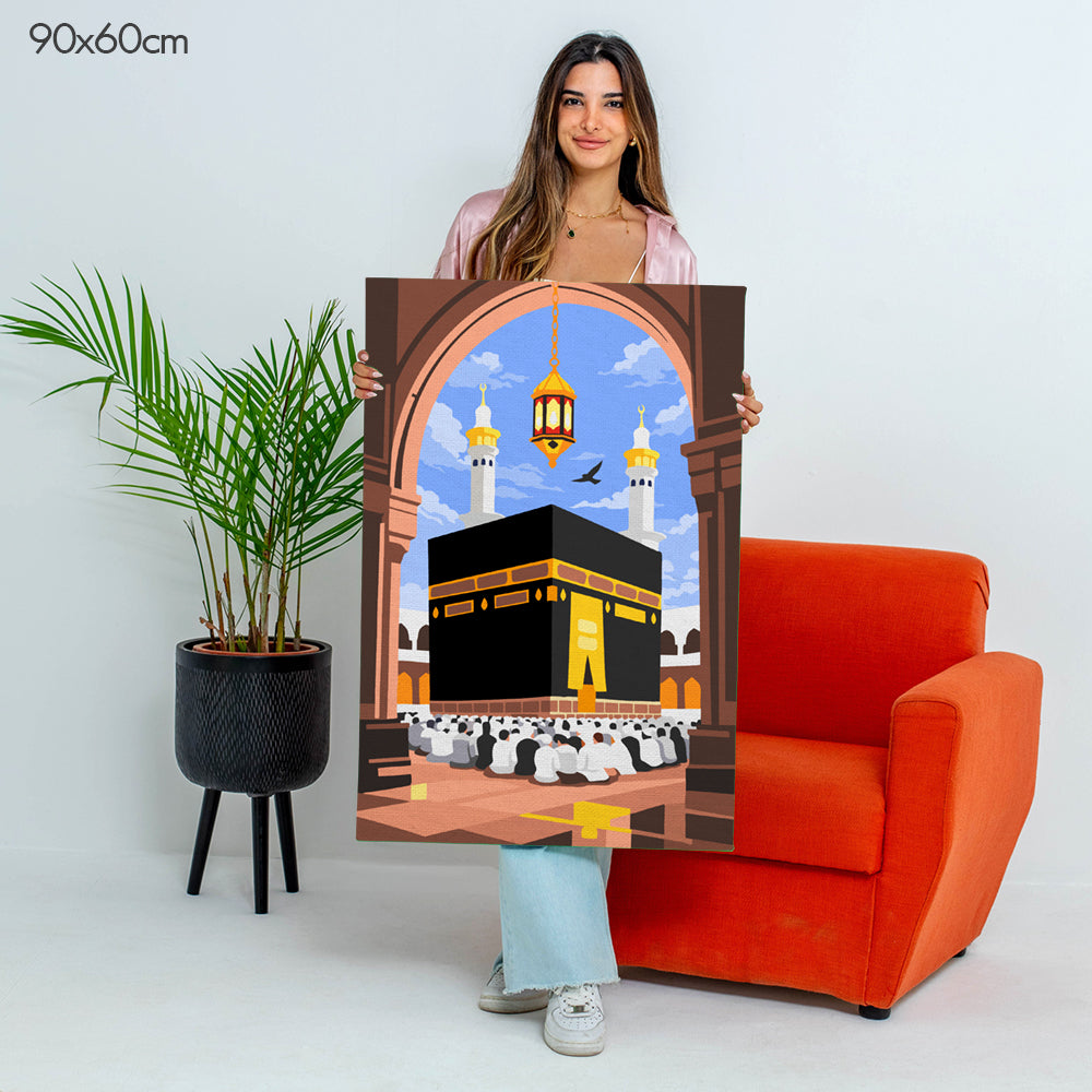 Holy Kaaba of Mecca - Paint By Numbers Kit